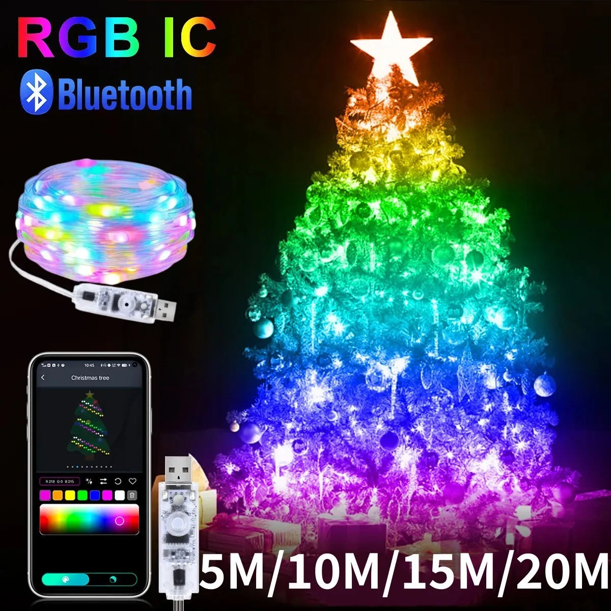 Lampki LED sterowane przez Bluetooth i aplikację!